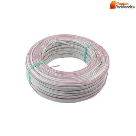 2x0,75 mm KORDON KABLO BAKIR BEYAZ
